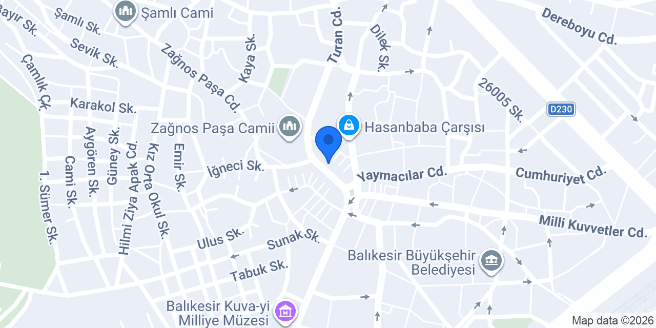 BALKAYA PASTANESİ BALIKESİR konumu