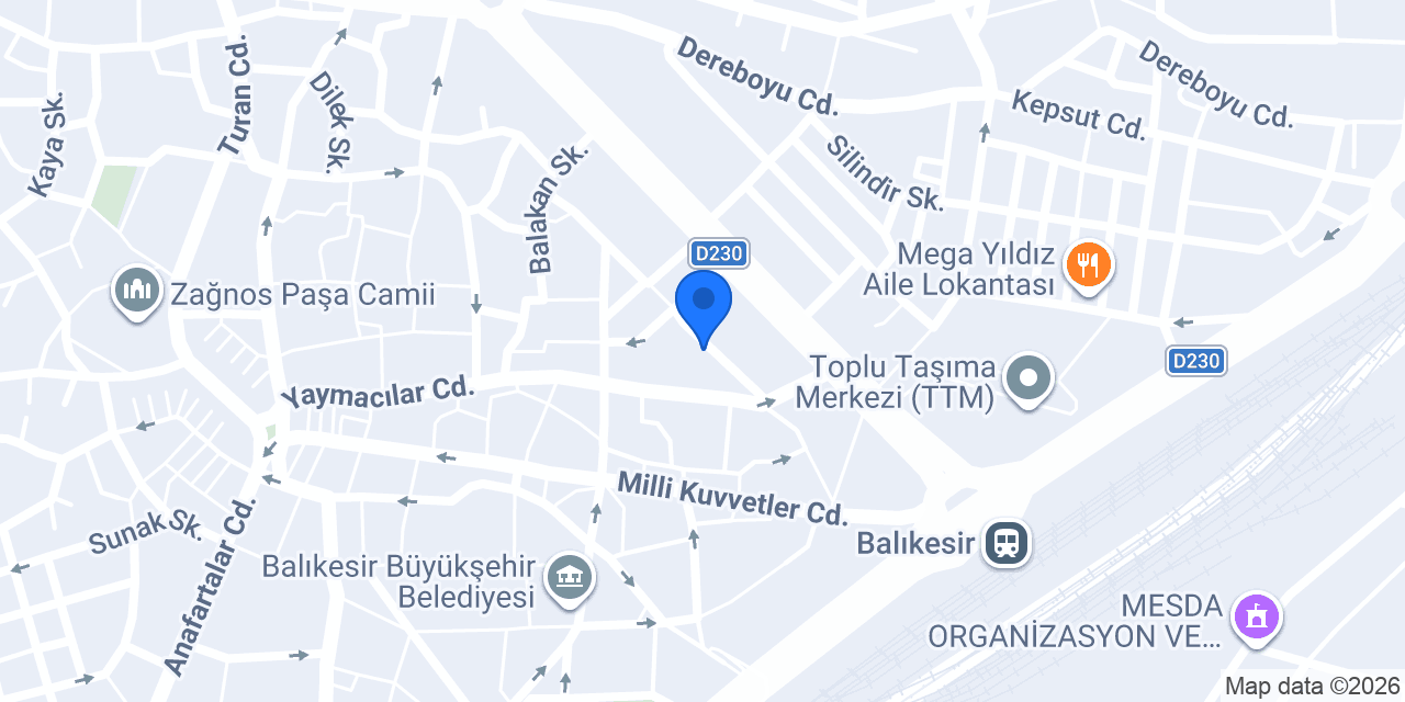 Saray Apart otel konumu
