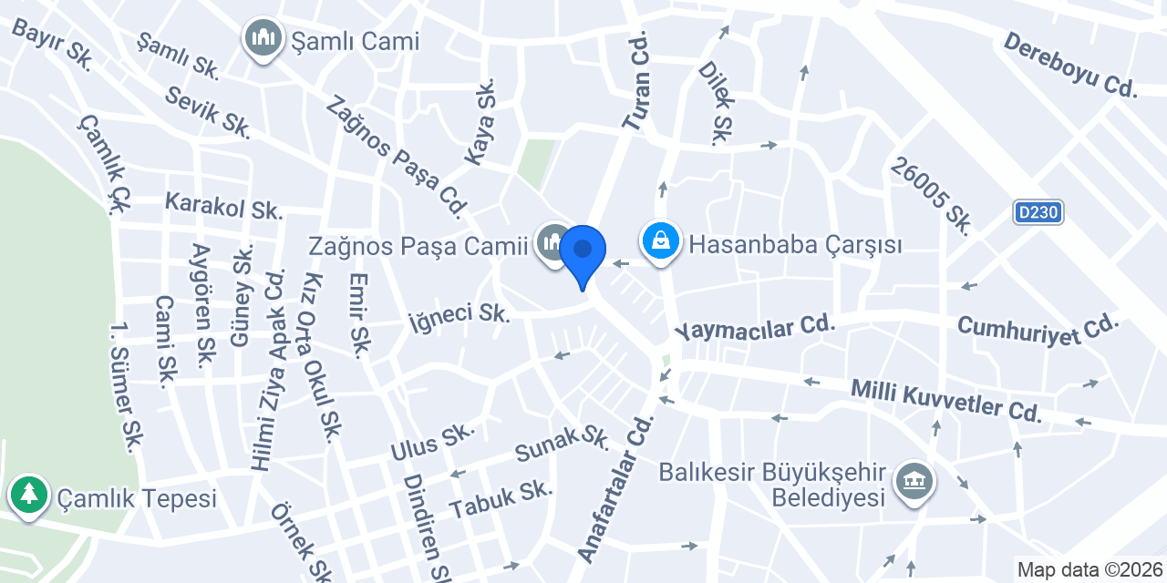 balıkesir taksi konumu
