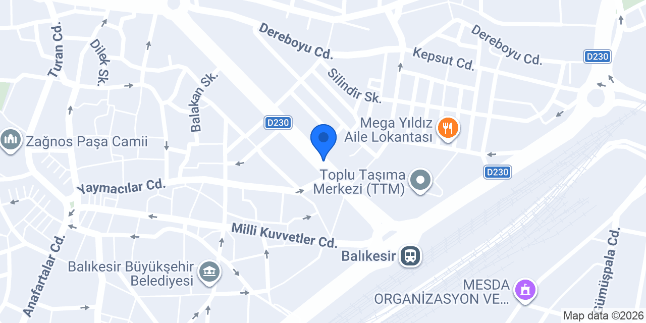 UEDAŞ Balıkesir İşletmesi konumu