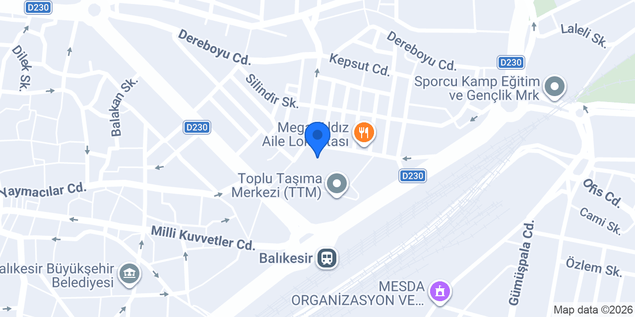 BALIKESİR VİP TURİZM konumu