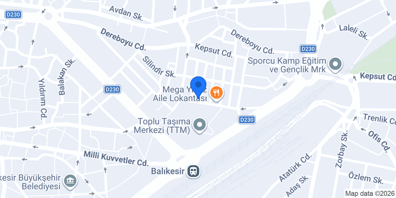 Büyükşehir Restaurant konumu
