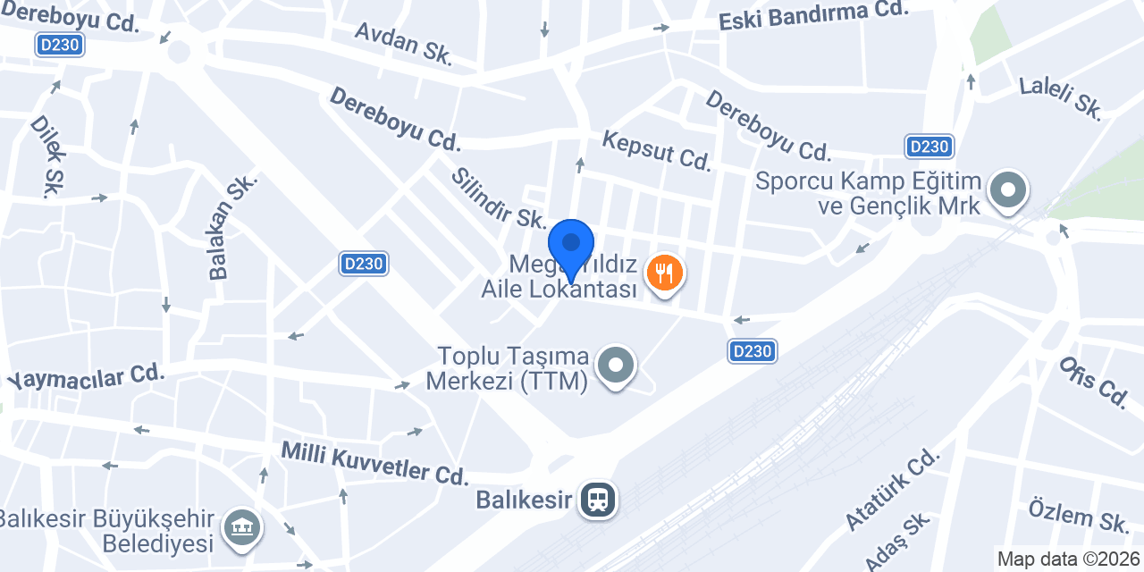 Garanti BBVA Akıncılar / Balıkesir Şubesi konumu