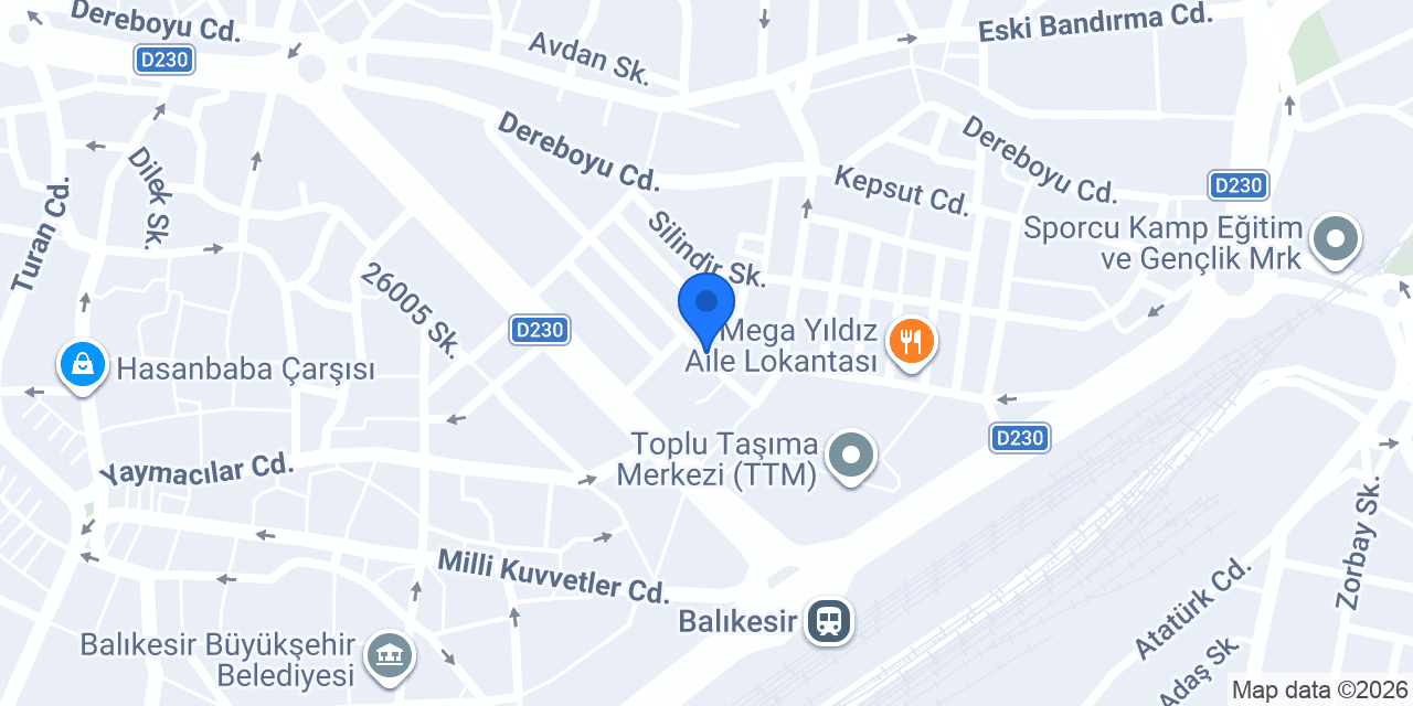 Çetinbakış Ticaret konumu