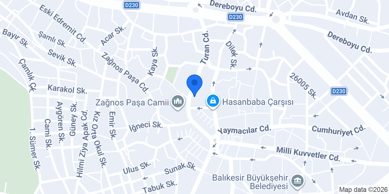 Madline İş Elbiseleri konumu