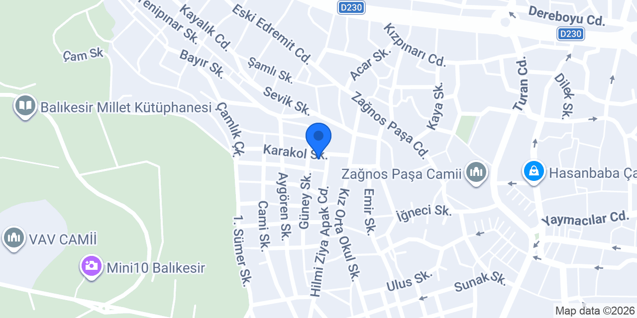 Avukat Şahin Eryavuz konumu