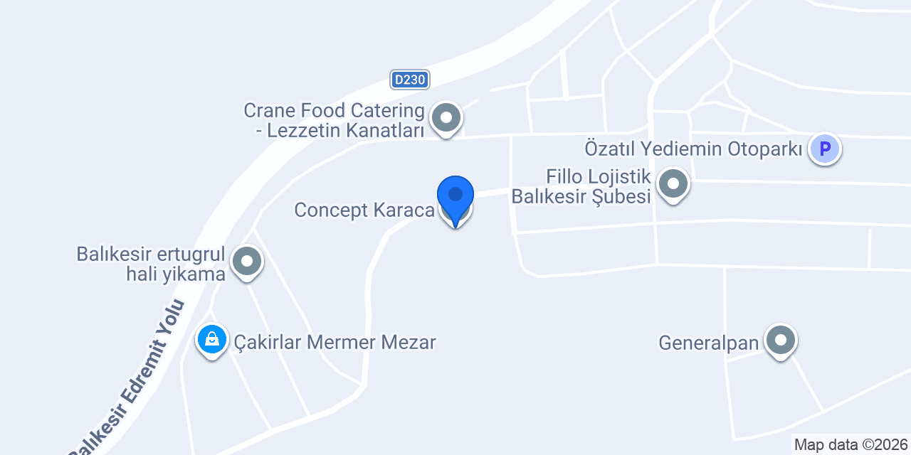 Concept Karaca konumu