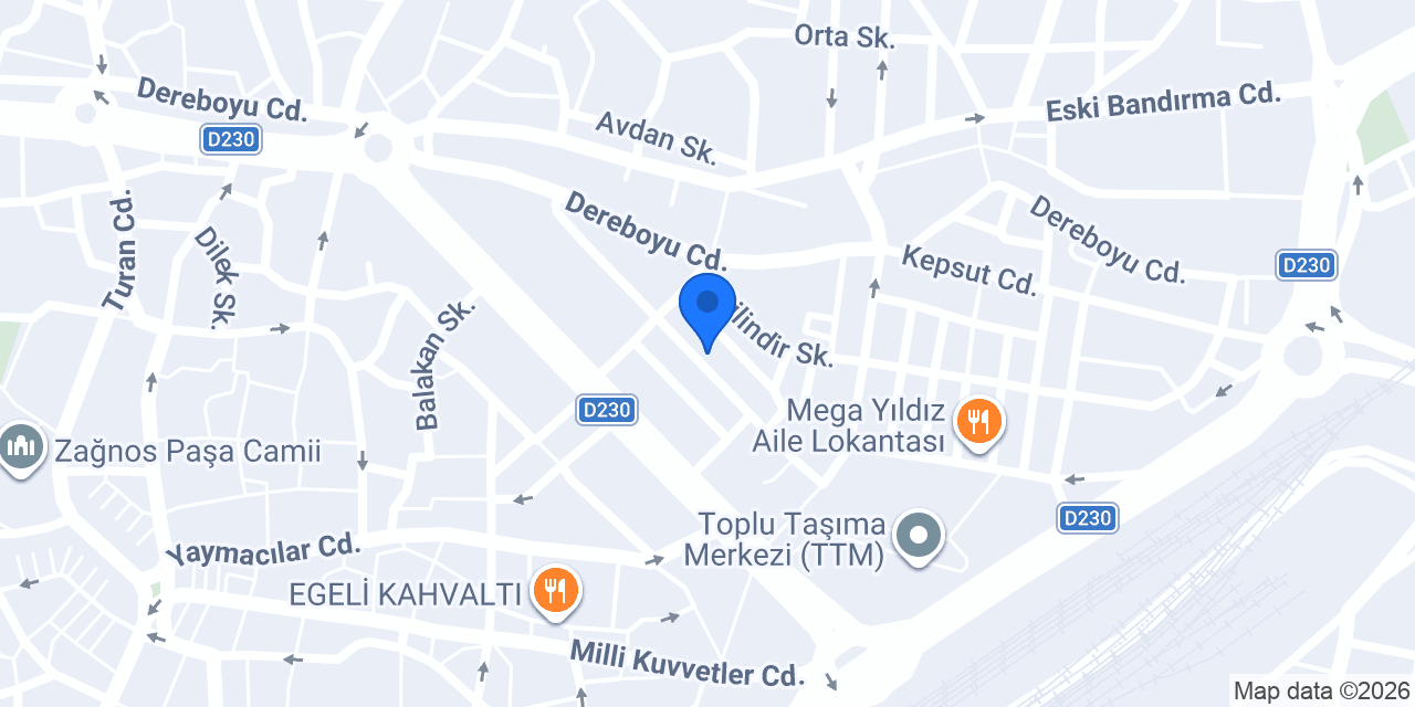 KURŞUNLAR YAPI MALZEMELERİ A.Ş. konumu