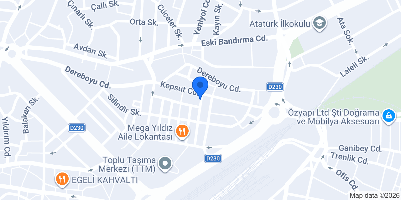 ÇAKIR YAPI DEKORASYON konumu