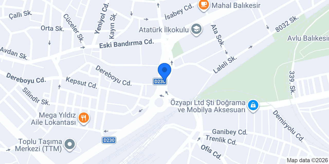 Forkar Otomotiv ve Yedek Parça konumu