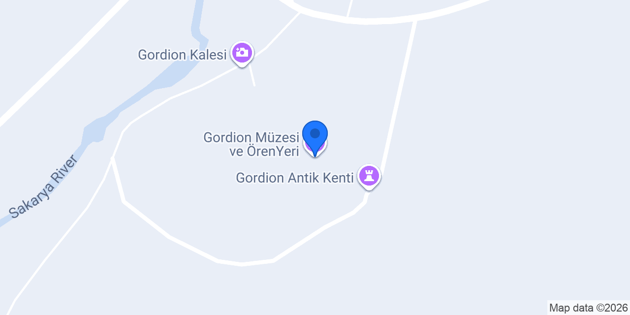 Gordion Müzesi ve ÖrenYeri konumu