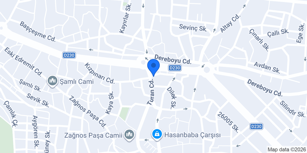 İkiz Ekspres Ofset konumu
