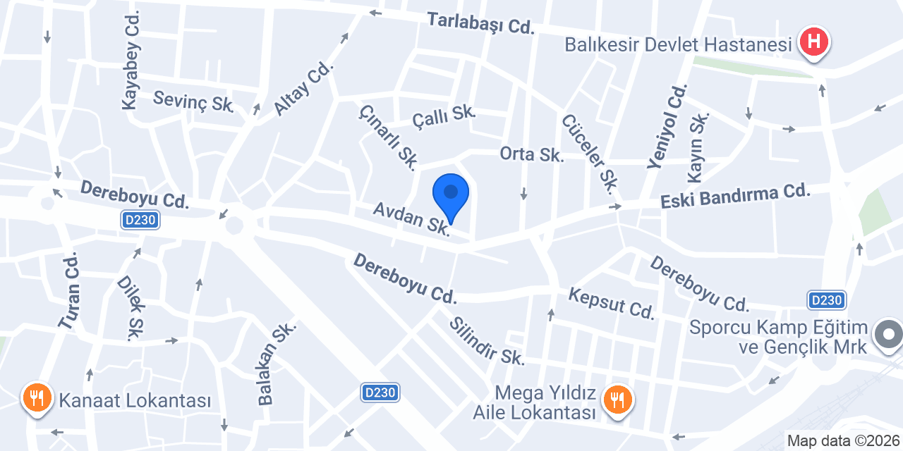 Vefa Veteriner Hekimliği konumu