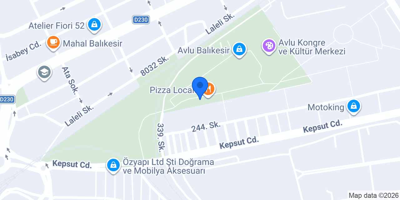 Cajun Corner Balıkesir Avlu konumu