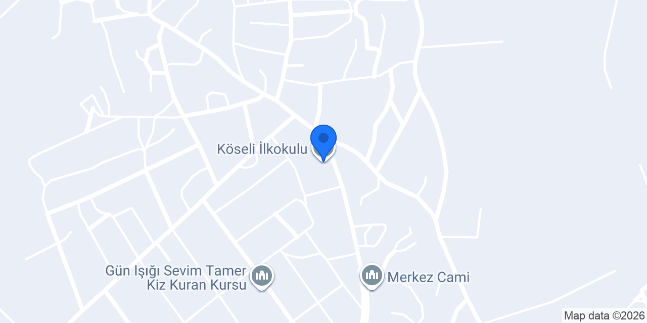 Köseli İlkokulu konumu