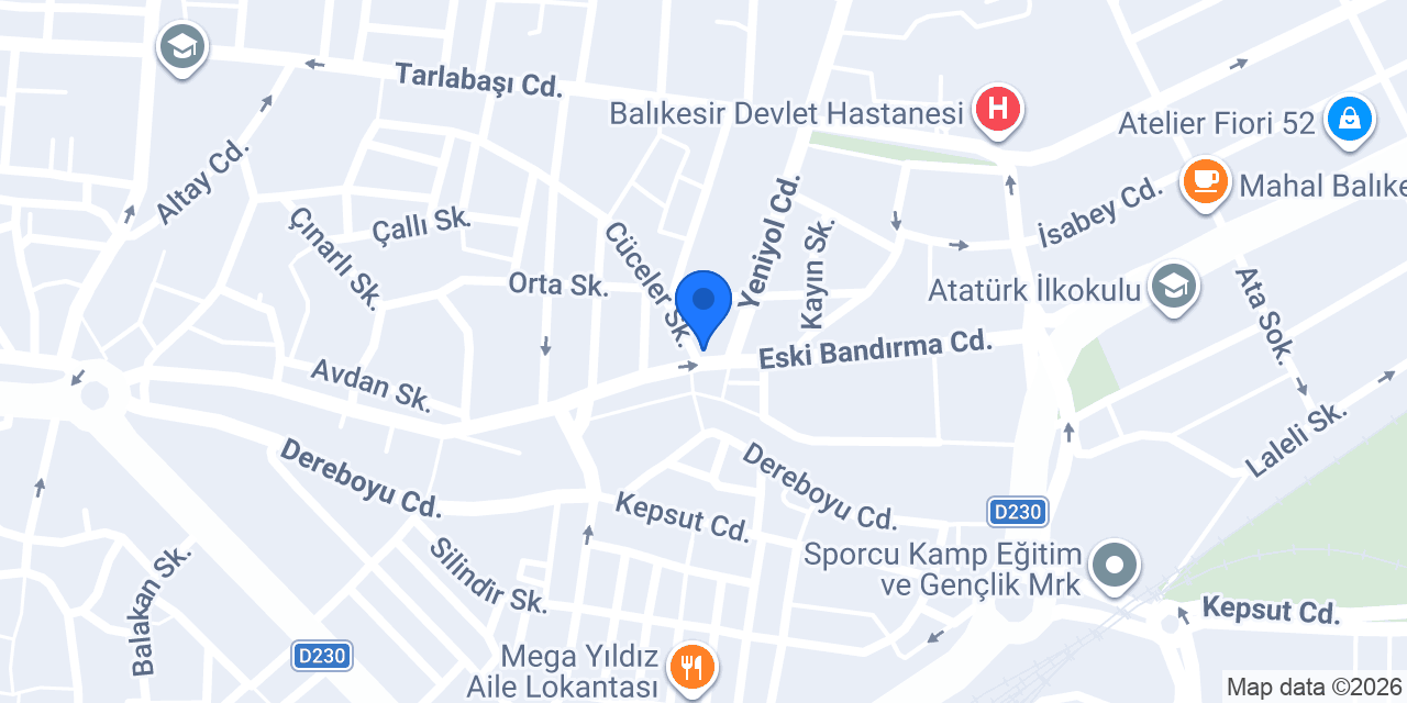 ÖMER OCAKBAŞI BALIKESİR konumu