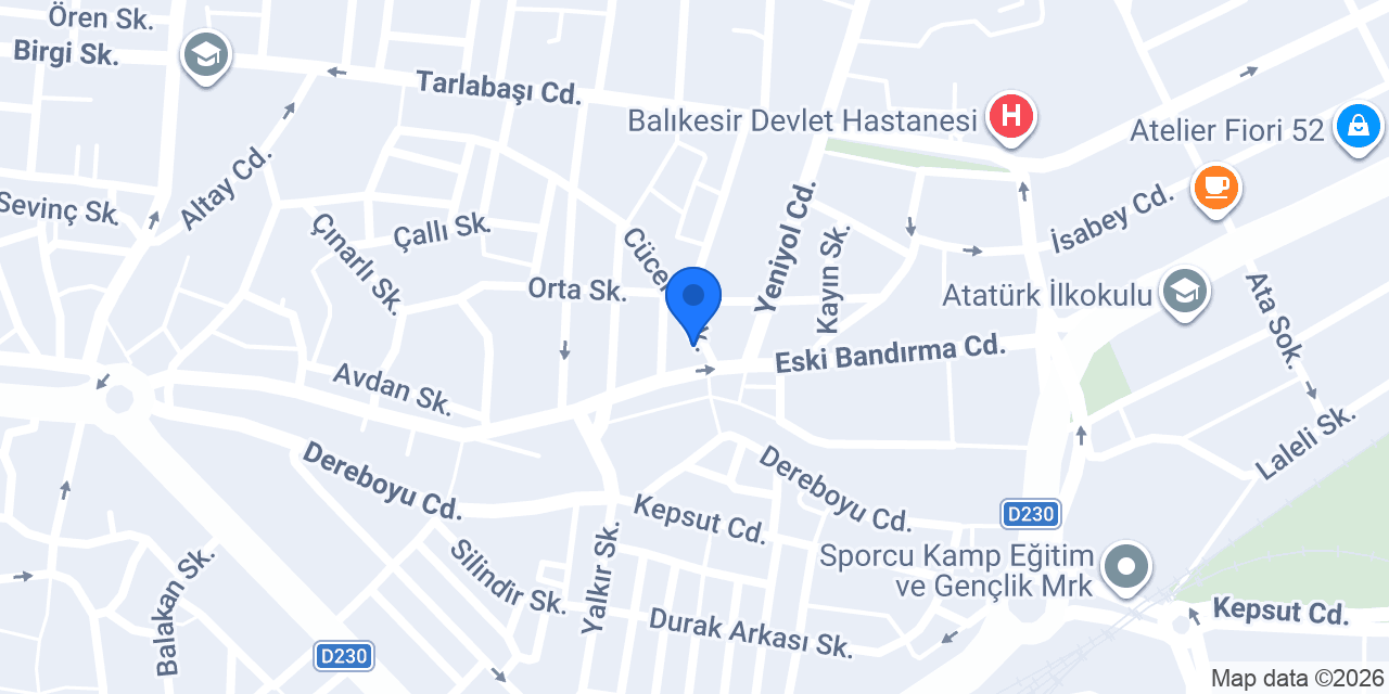 Özcan Usta-Fatih Mobilya konumu