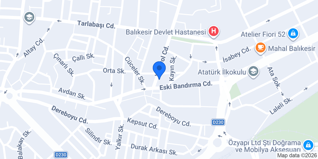 Ergün Piliç Market konumu