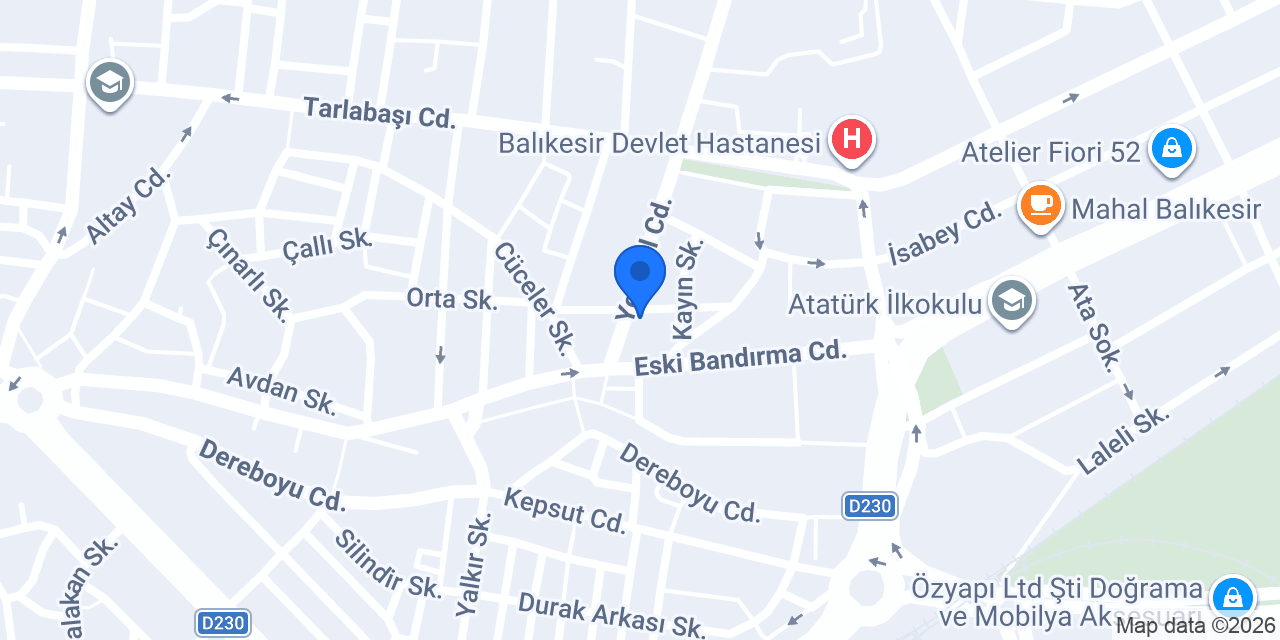 Balıkesir CAN YAPI Çelik Ev & PREFABRİK konumu