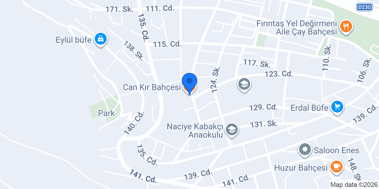 Can Kır Bahçesi konumu
