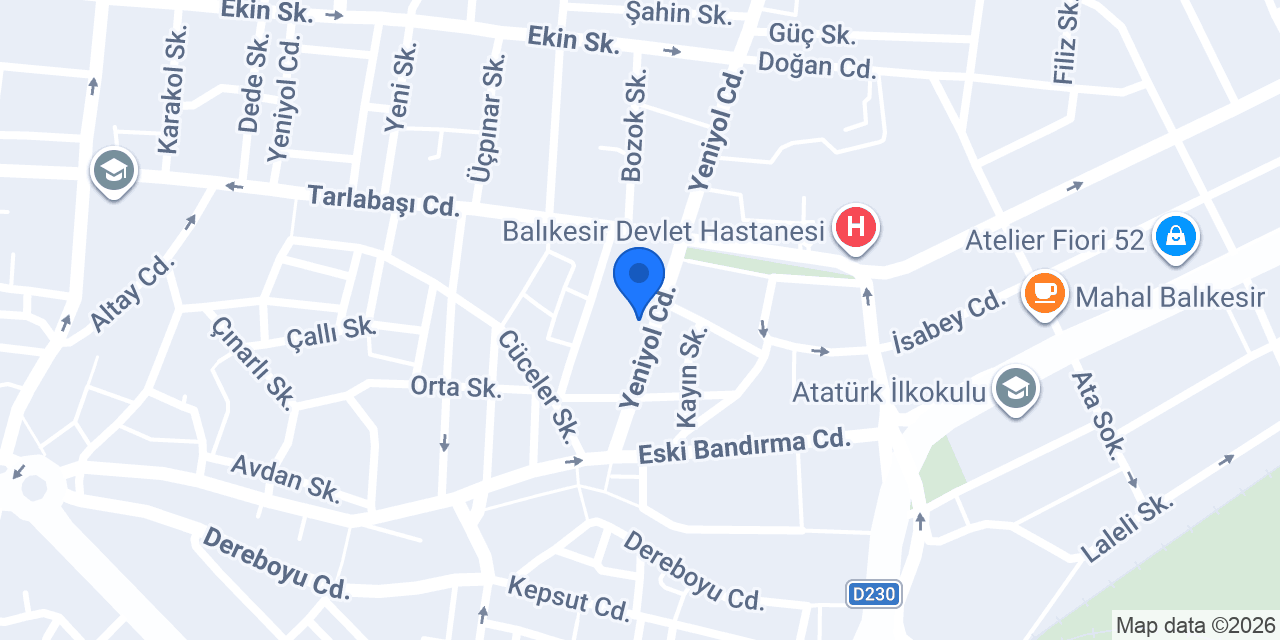 Kutuda Çİçek konumu