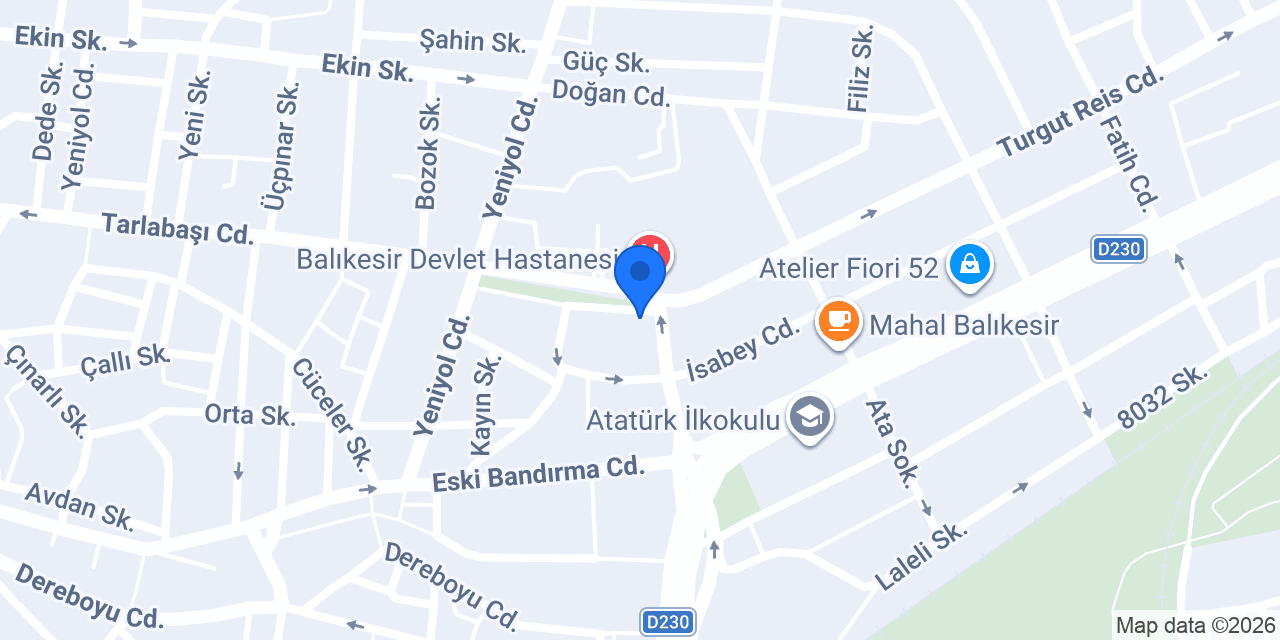 Özel Sevgi Tıp Merkezi konumu