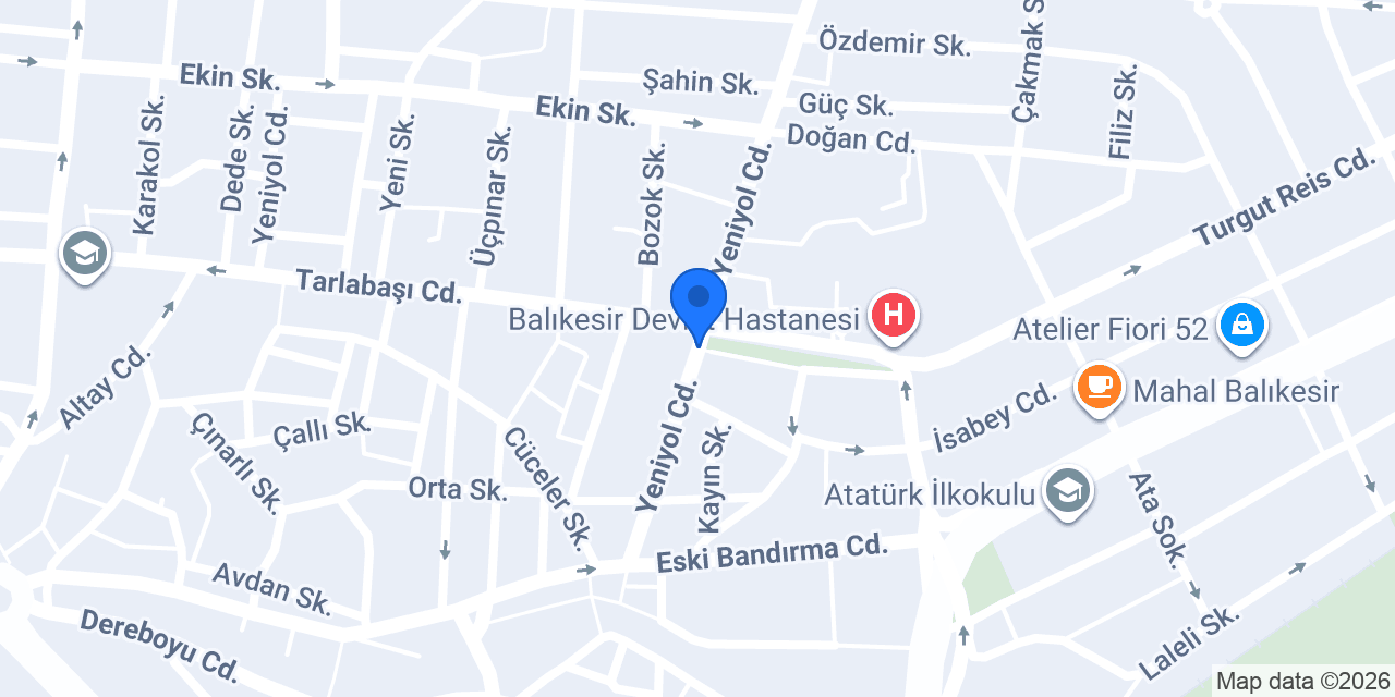 Diş Hekimi Tuğba Özdemir konumu