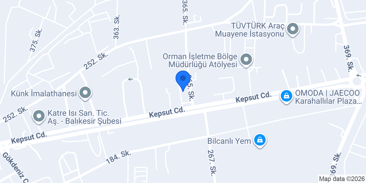 BALIKESİR YAPILOJİ konumu
