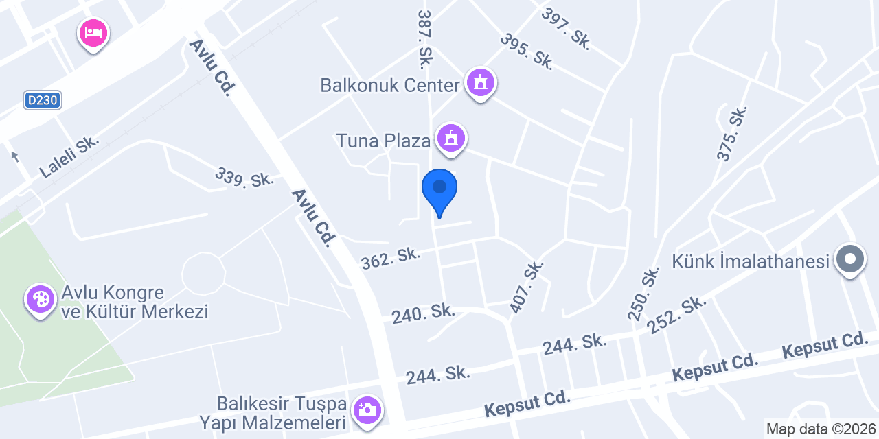 Nergiz Mobilya konumu