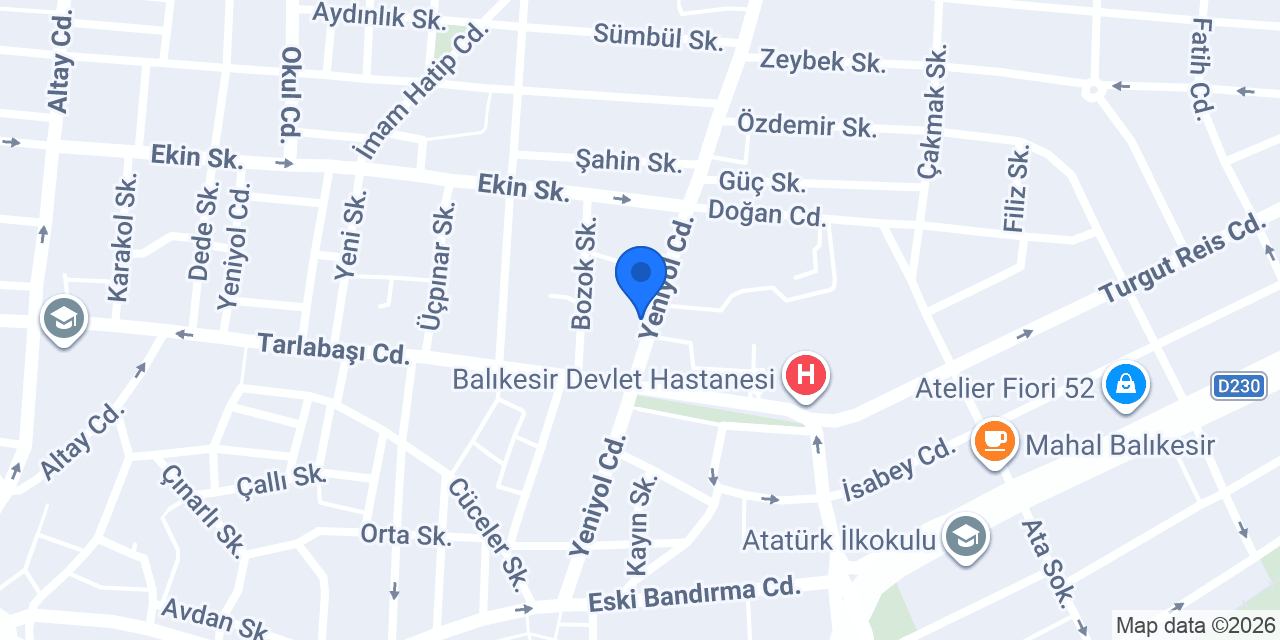 Şeker Eczanesi konumu