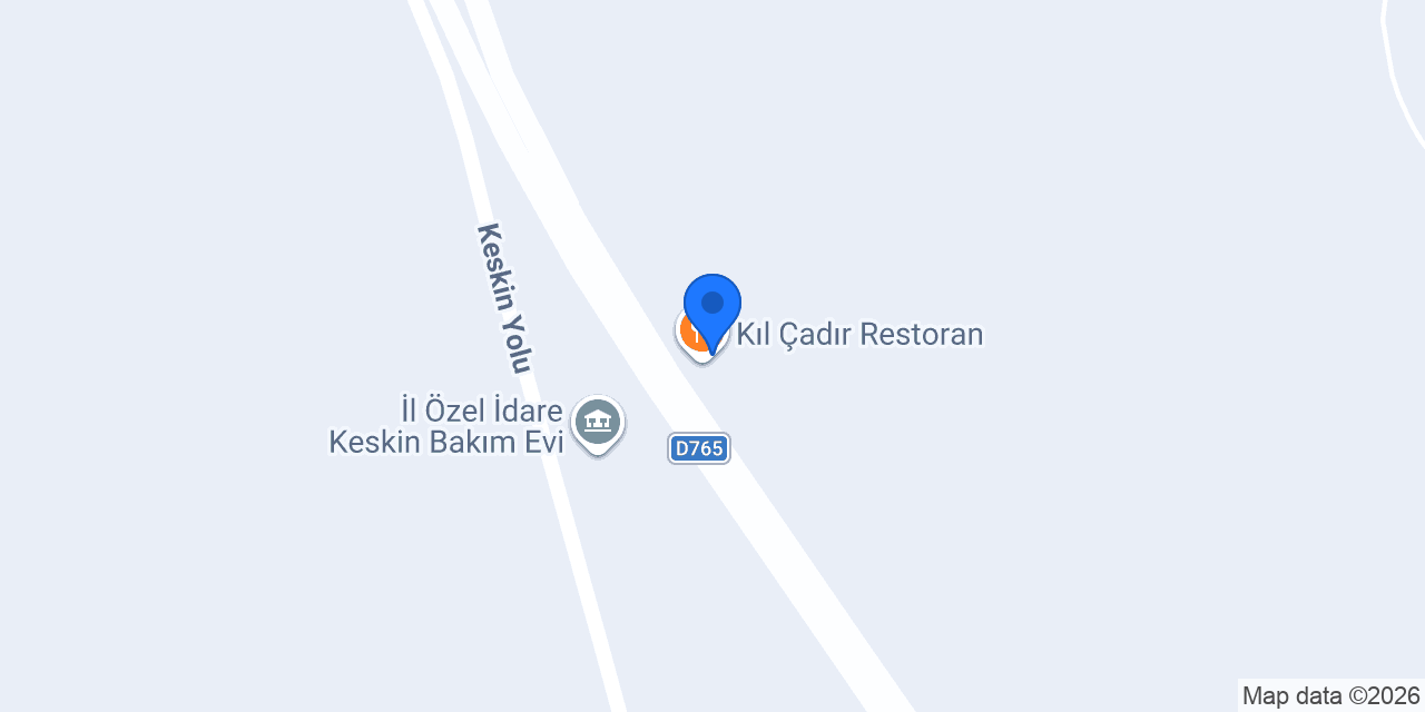 Kıl Çadır Restoran konumu