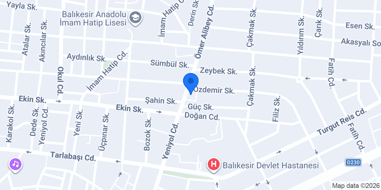 YAVUZ ELEKTRİK konumu