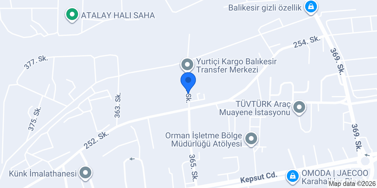 Gündoğan İnşaat konumu