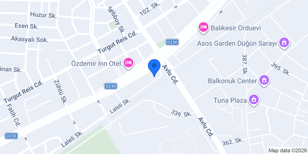 T.C. Balıkesir 5. Noterliği konumu
