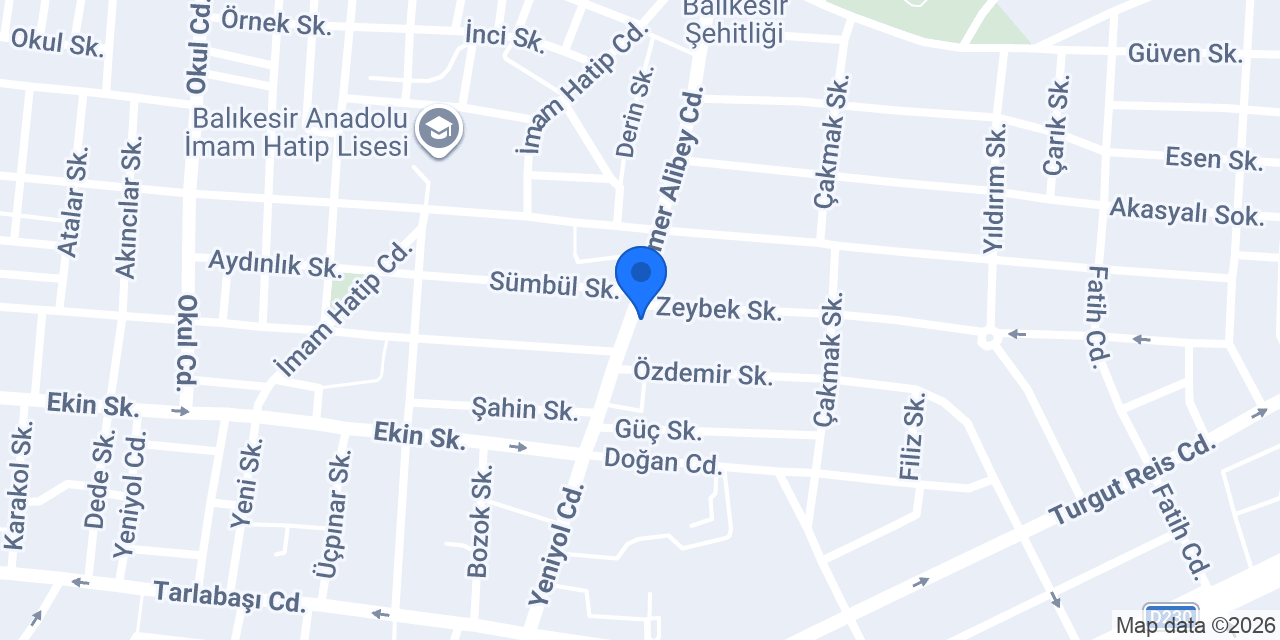 Ersun Et Market konumu