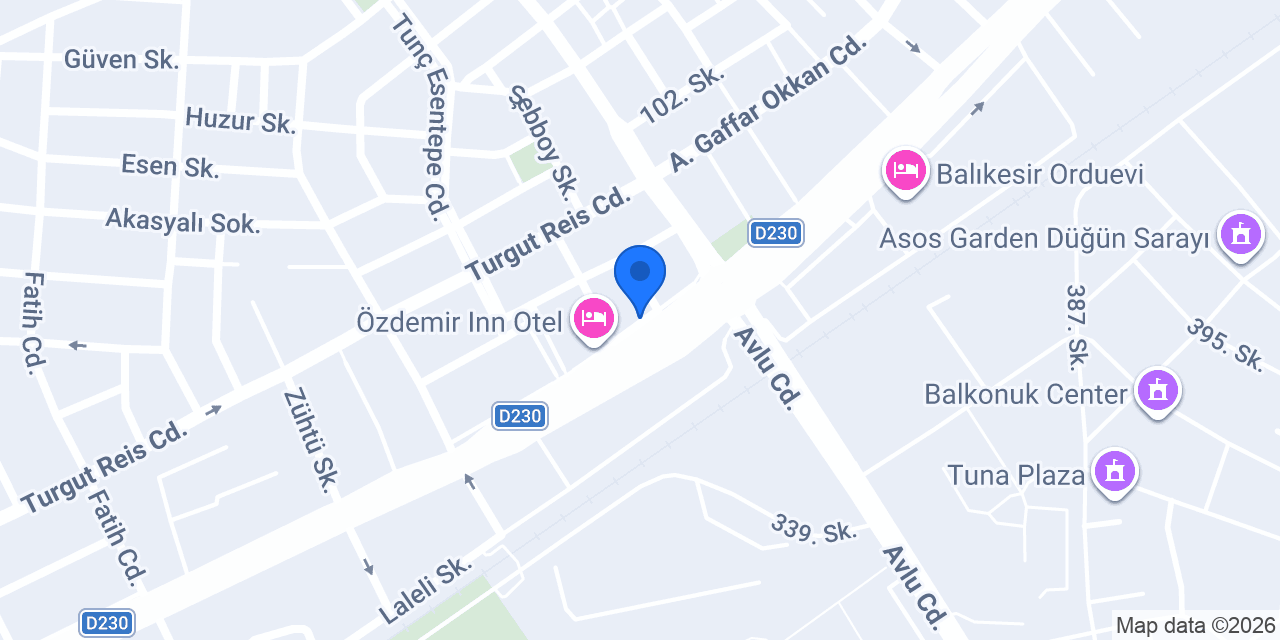 Balıkesir Yaylada Sınav Kurs konumu