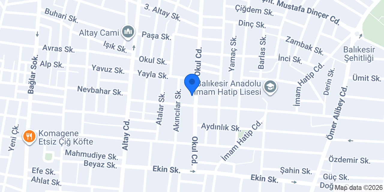 Balikesir Bilgisayar Teknik Servis konumu