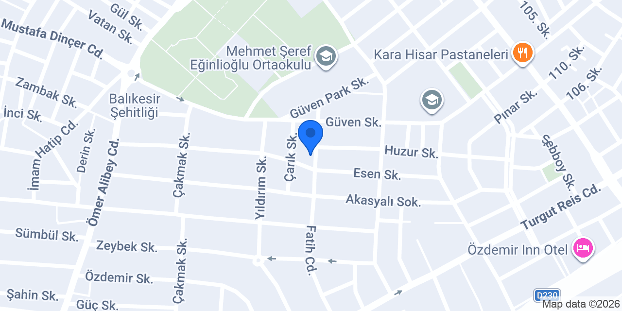 Özgür Bife konumu