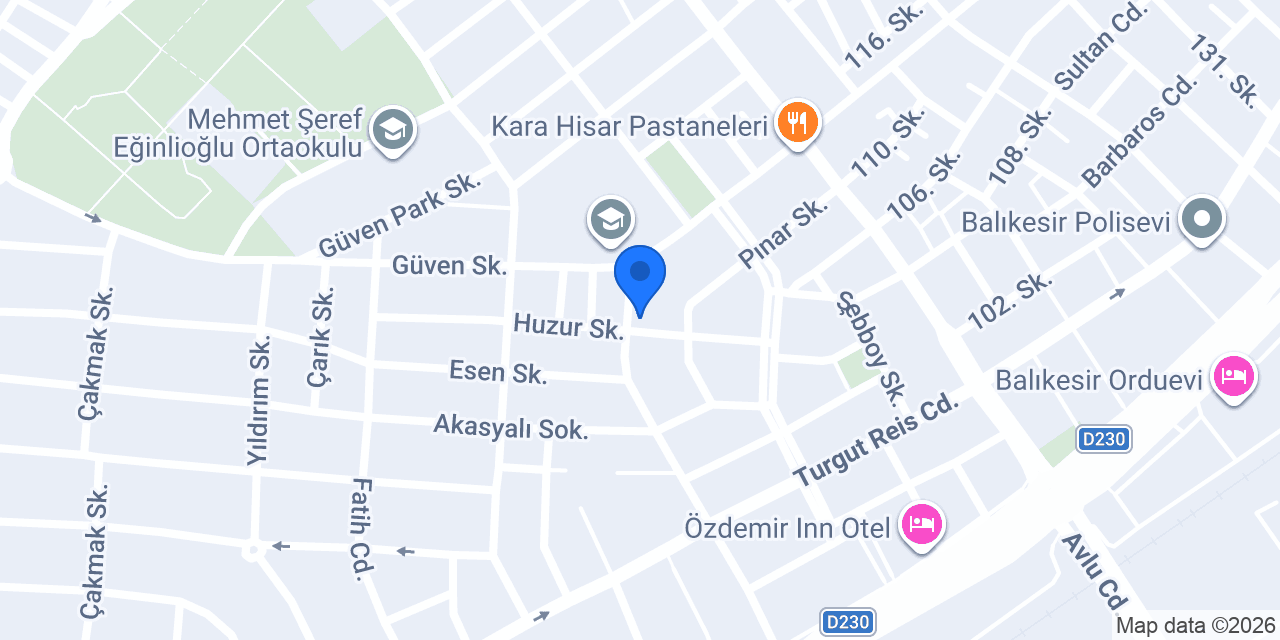 Akış Fast Food Kafe konumu