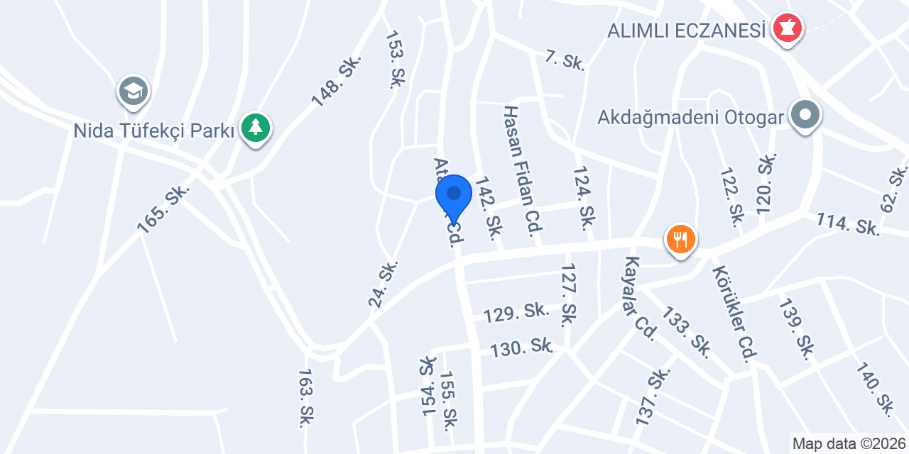Akdağmadeni Cezaevi konumu