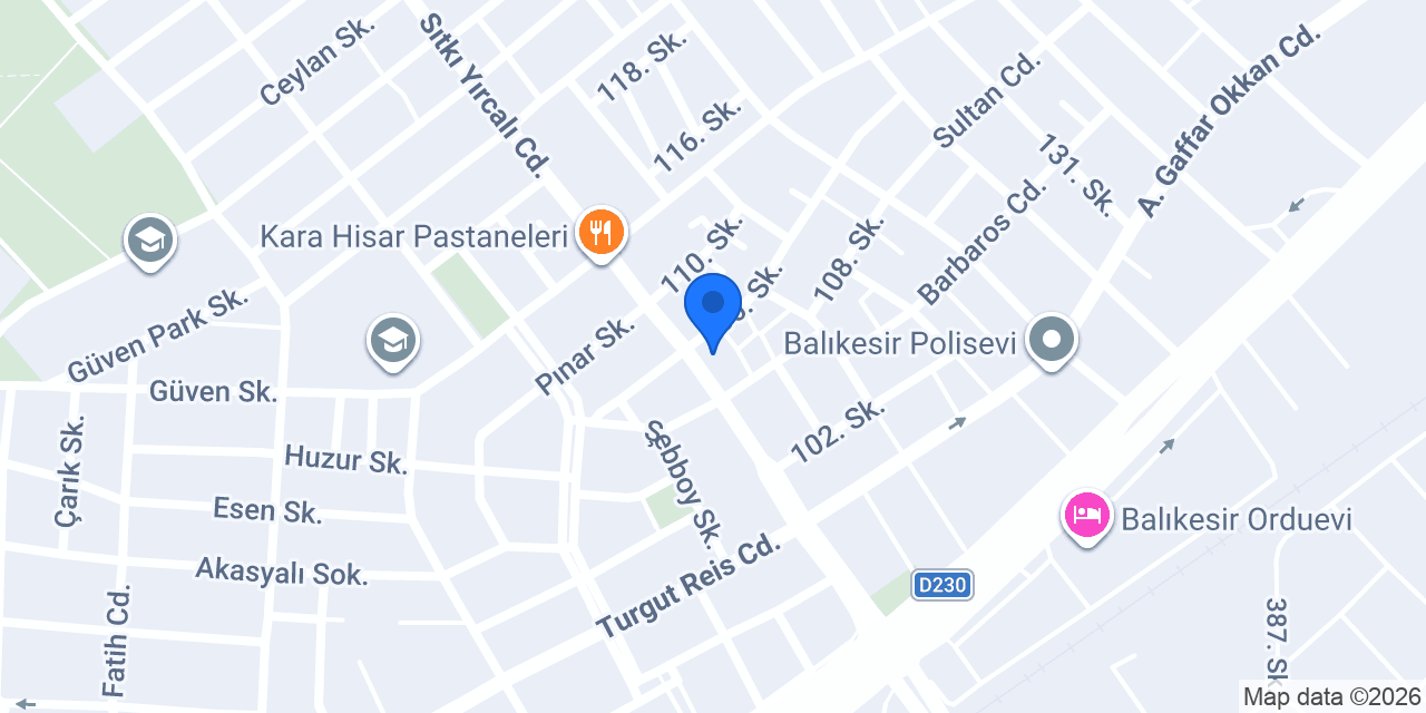 Defne İnşaat konumu