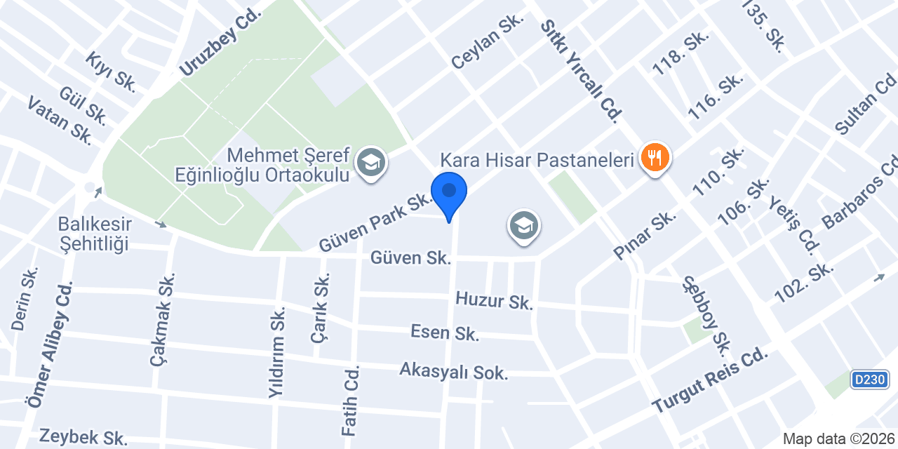 Evla Yemek Salonu konumu
