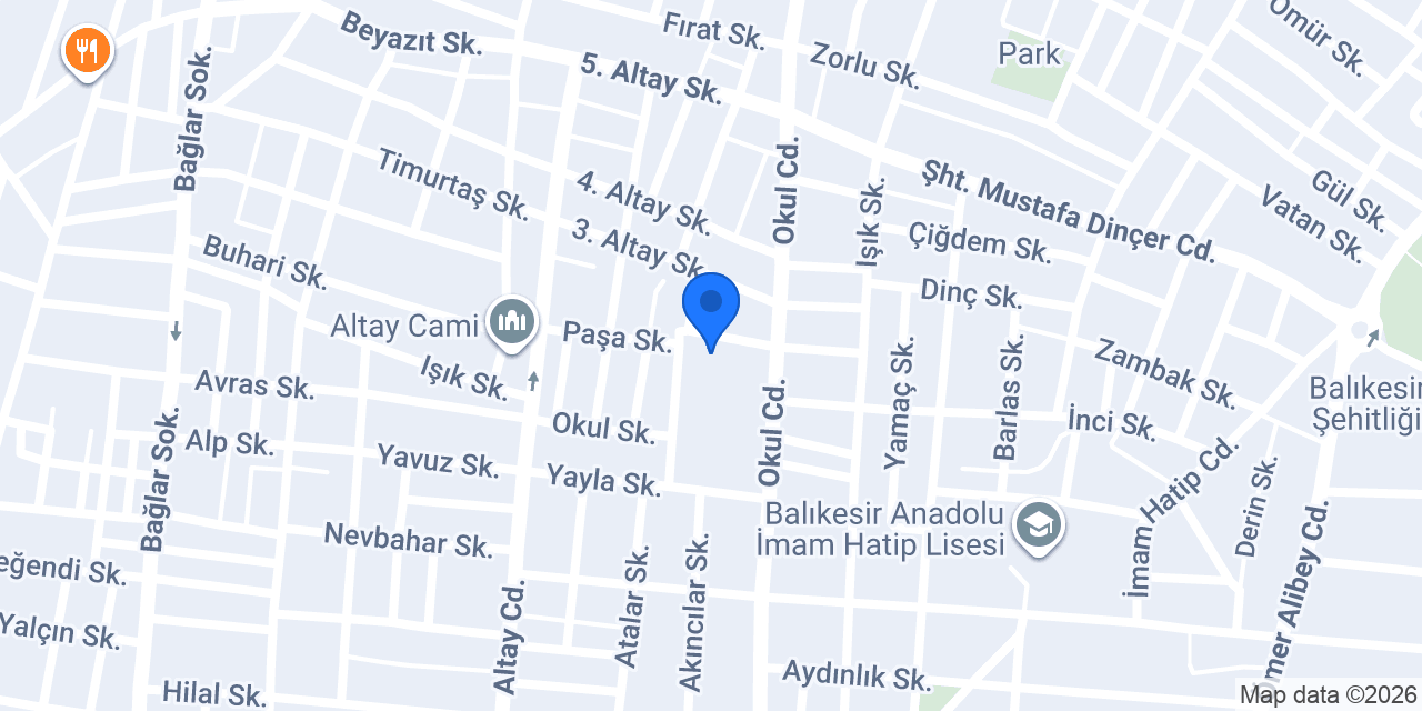 Ali Hikmet Paşa İlkokulu konumu