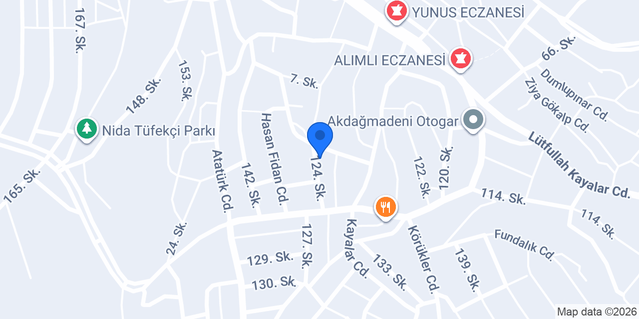 Sema eczanesi konumu