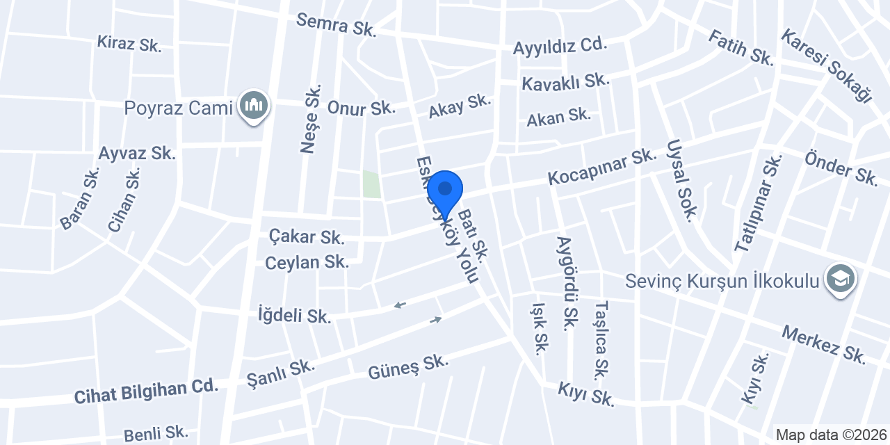 Özbal-sür Sürücü Kursu konumu