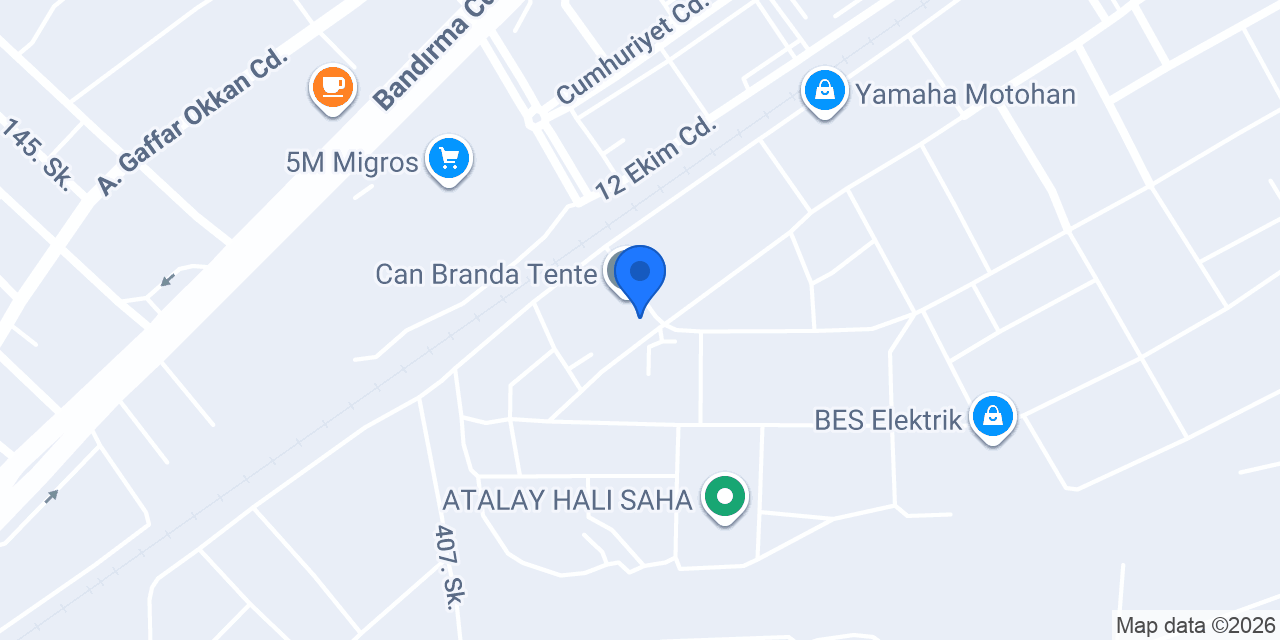 Çetinler Kereste İnşaat A.Ş konumu