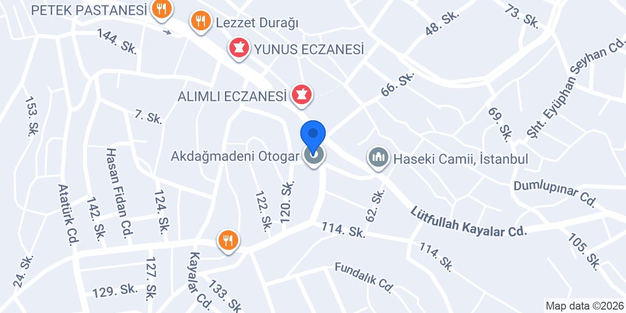 OTO KİRALAMA AKDAĞMADENİ konumu