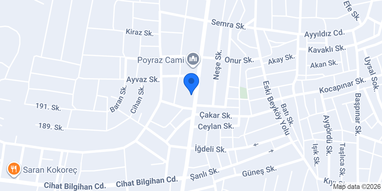 Sırça Cam Balkon konumu