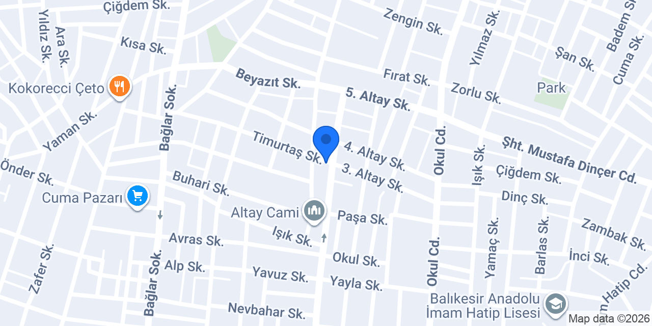 Balıkesir Lokmacı Bekir Usta Pilavcı konumu