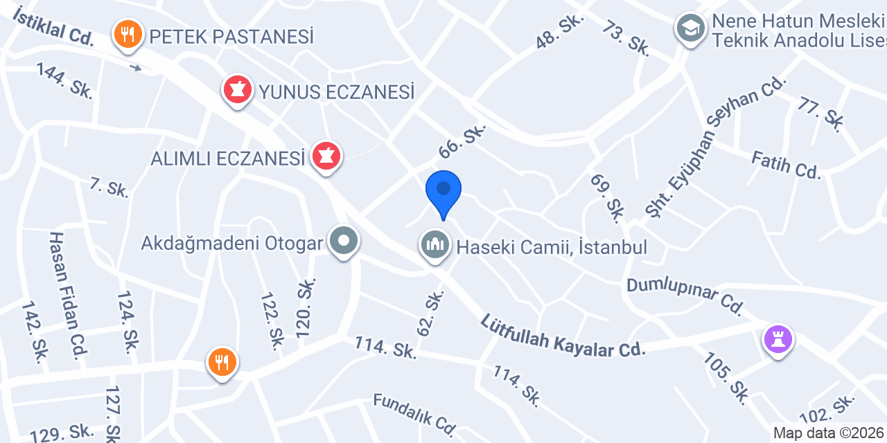 Ustanın Yeri konumu